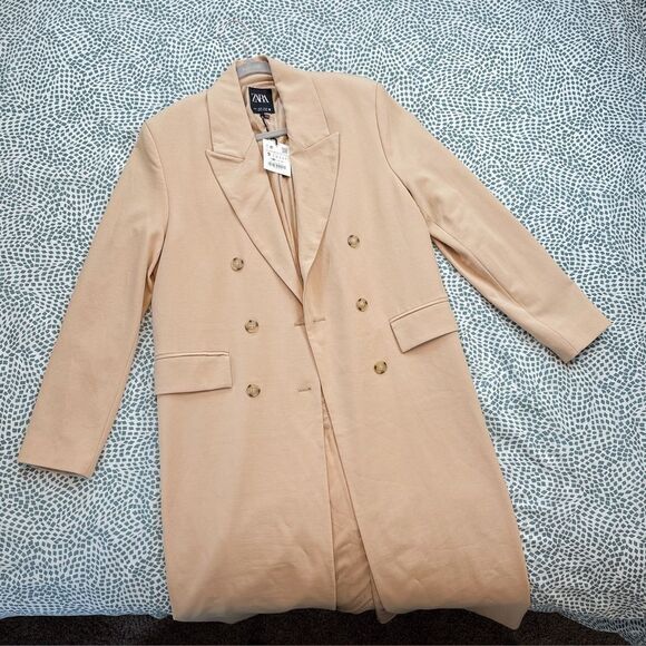 Zara Blogger Favorite Limited
Edition Double Breasted TanCream
Trench Coat Sz S - Picture 1 of 16